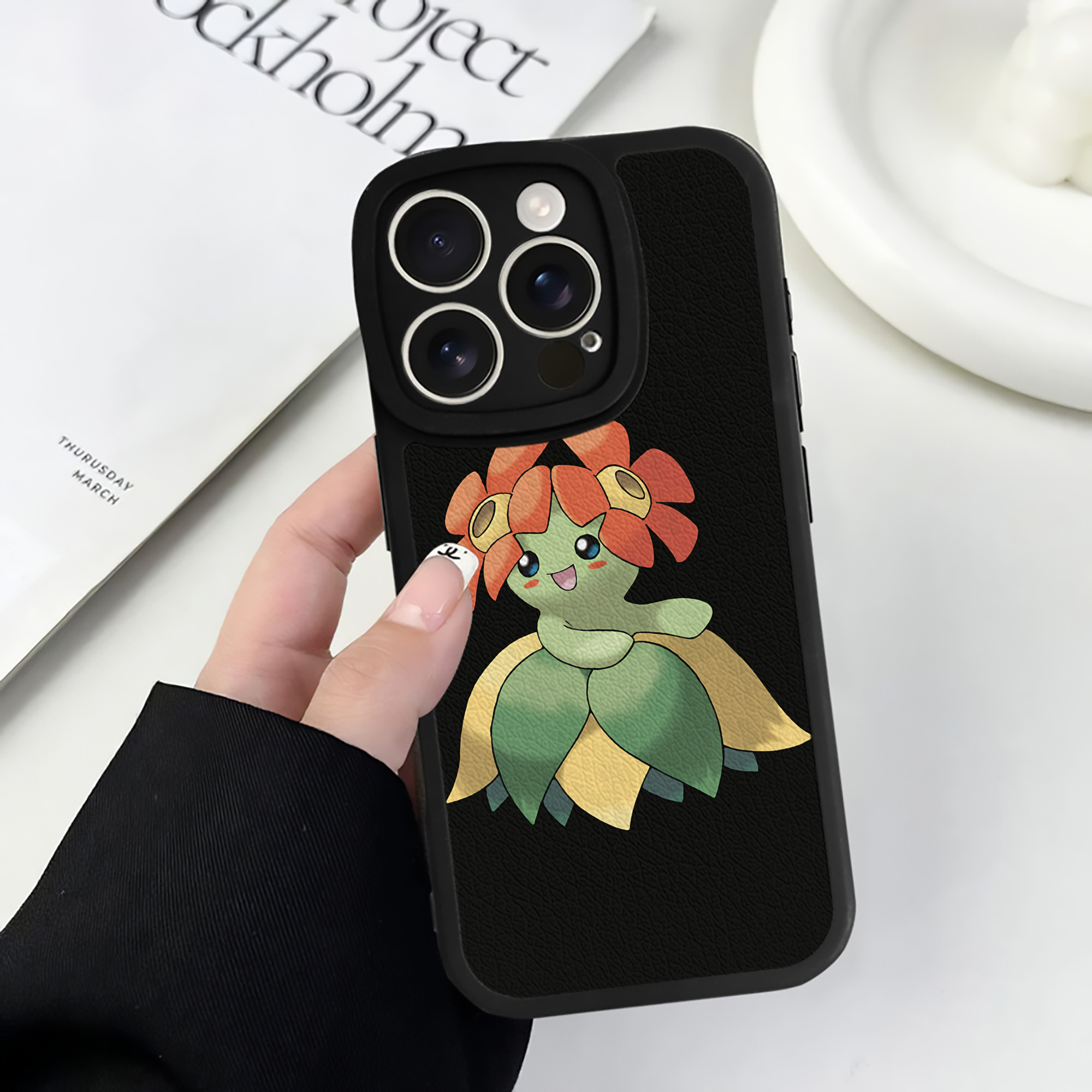 （画像用） ポケットモンスター Pokémon 【iPhone 16シリーズ対応】シリコンスマホケース（レザー調） 材質：シリコン